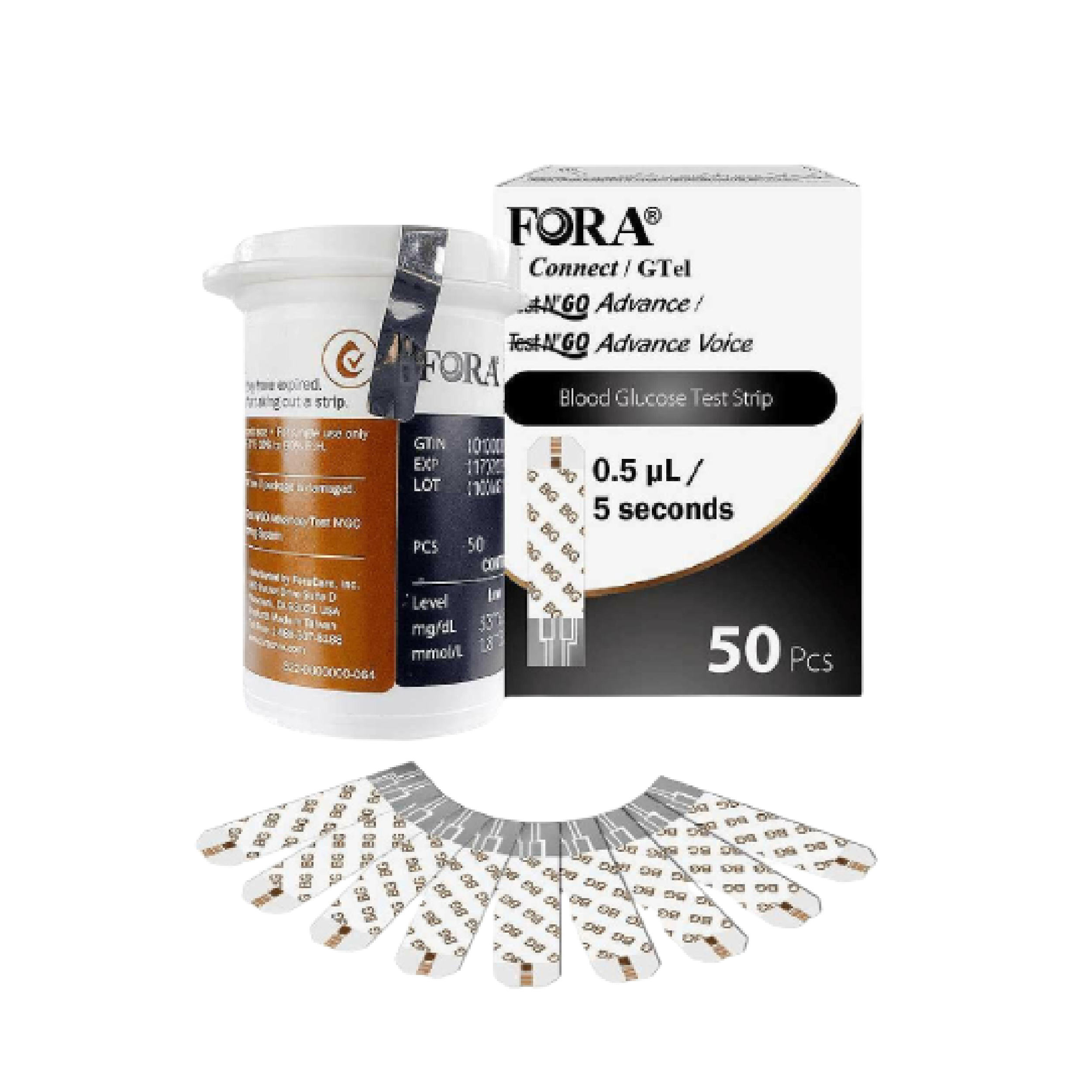 FORA 6 Connect 10 Blood Uric Acid Test Strips (10pcs/box) – ForaCare Inc.