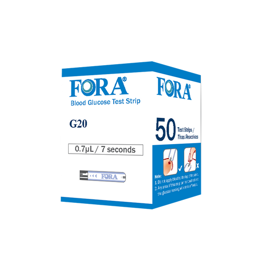 FORA G20/D30/V20 Blood Glucose Test Strips (50 pcs/box)