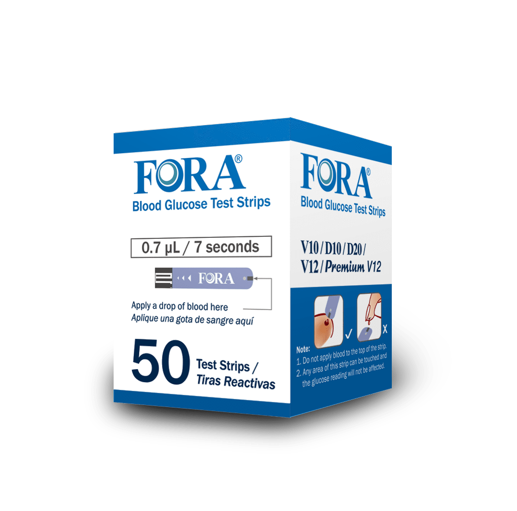 Buy More Save More: FORA V10/V12/D10/D20/PremiumV12 Glucose Strips (50 ct/vial)